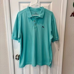 Tommy Bahama Blue Polo Shirt Classic Style